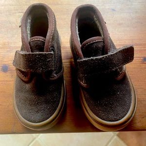 Vans Toddler Brown Suede High Top Sneakers 5.5